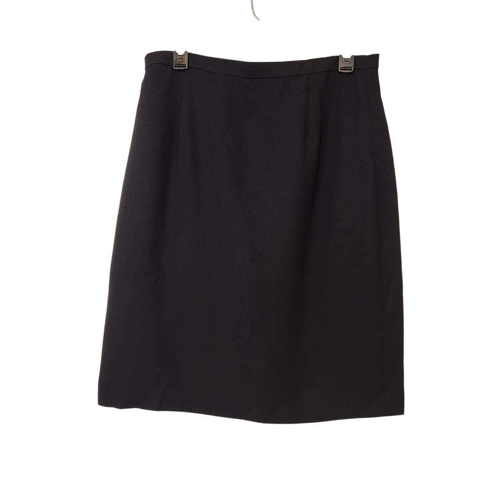 NWT‎ Josephine Chaus Black Pencil Straight Mini Academia Skirt Women's 14